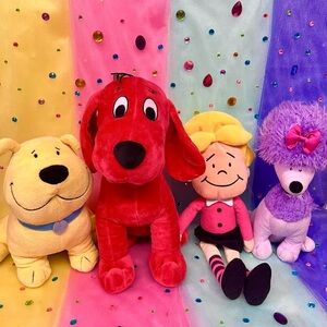Modern Kohl Cares Clifford the Big Red Dog Plush Bundle - Clifford, Emily Elizab